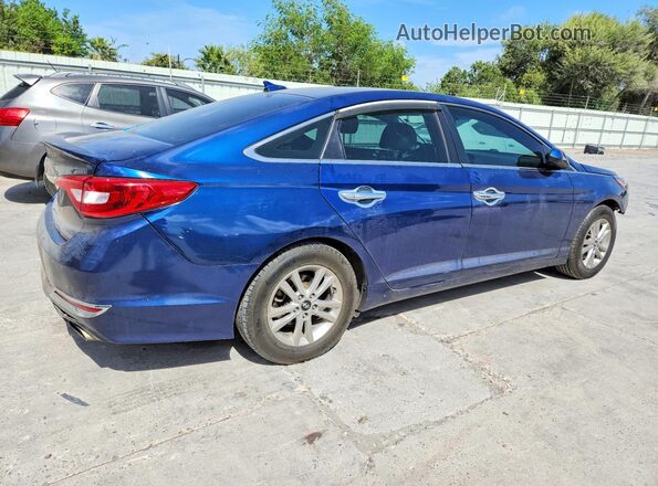 5NPE24AF0GH420865 2016 HYUNDAI SONATA Blue Trasero derecho