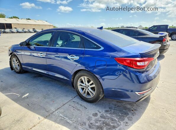 5NPE24AF0GH420865 2016 HYUNDAI SONATA Blue Trasero izquierdo