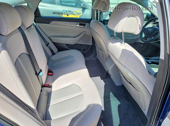 5NPE24AF0GH420865 2016 HYUNDAI SONATA Blue Vista de los asientos traseros