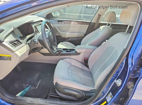 5NPE24AF0GH420865 2016 HYUNDAI SONATA Blue Vista interior delantera