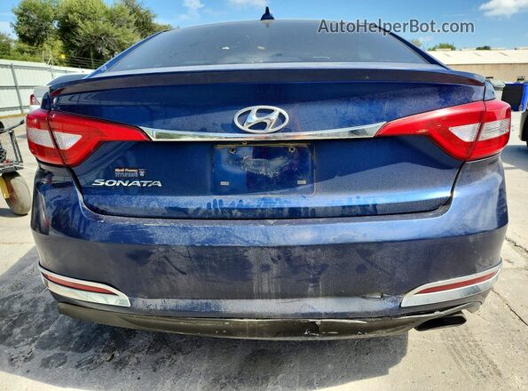 5NPE24AF0GH420865 2016 HYUNDAI SONATA Blue Vista trasera