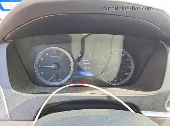5NPE24AF0GH420865 2016 HYUNDAI SONATA Blue Vista del cuadro de instrumentos