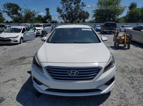 5NPE24AF0HH474104 2017 HYUNDAI SONATA White Вид спереду