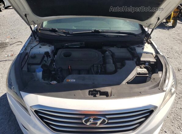 5NPE24AF0HH474104 2017 HYUNDAI SONATA White Вид задньої частини салону