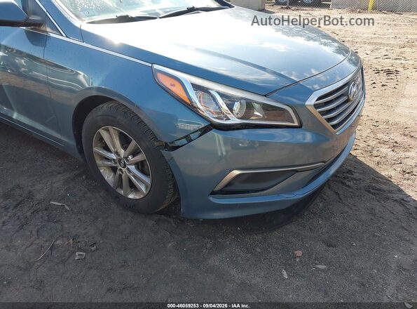 5NPE24AF0HH490335 2017 HYUNDAI SONATA Light Blue Front view
