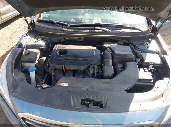 5NPE24AF0HH490335 2017 HYUNDAI SONATA Light Blue Rear view
