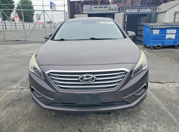 5NPE24AF0HH528386 2017 HYUNDAI SONATA Brown Vista frontal