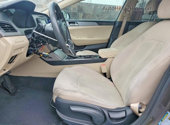 5NPE24AF0HH528386 2017 HYUNDAI SONATA Brown Vista interior delantera