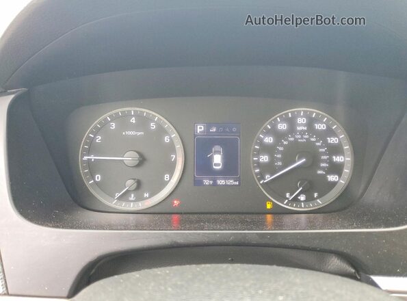 5NPE24AF0HH528386 2017 HYUNDAI SONATA Brown Vista del cuadro de instrumentos