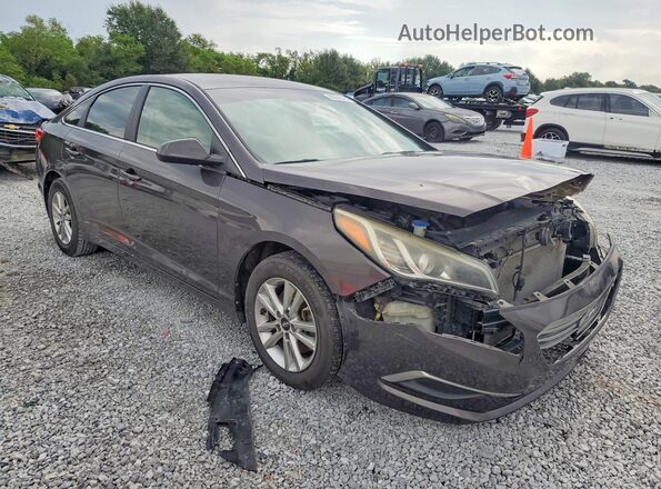 5NPE24AF0HH579015 2017 HYUNDAI SONATA Gray Delantero derecho