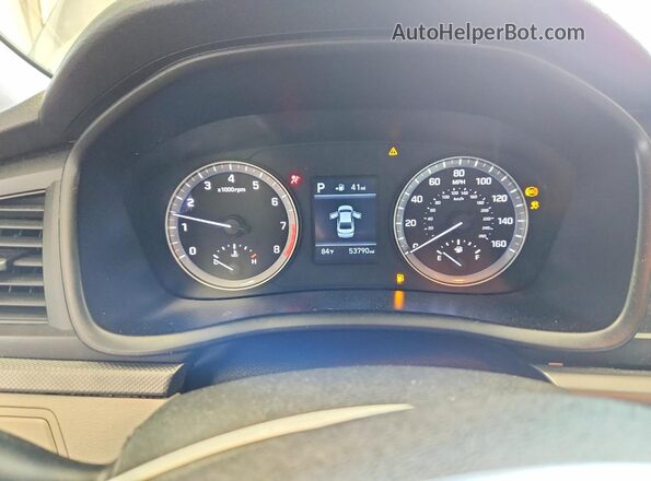 5NPE24AF0JH600175 2018 HYUNDAI SONATA Silver Instrument cluster view