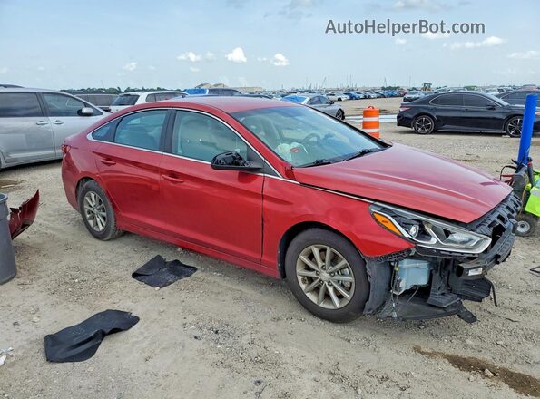 5NPE24AF0KH812575 2019 HYUNDAI SONATA Red Передня права чверть