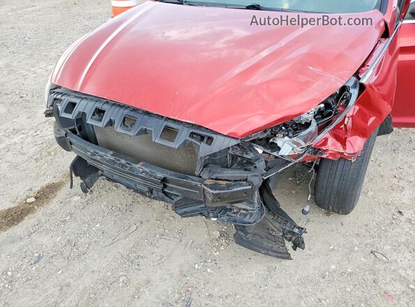 5NPE24AF0KH812575 2019 HYUNDAI SONATA Red Вид задньої частини салону