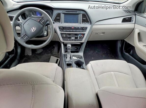 5NPE24AF1GH341446 2016 HYUNDAI SONATA White Widok deski rozdzielczej