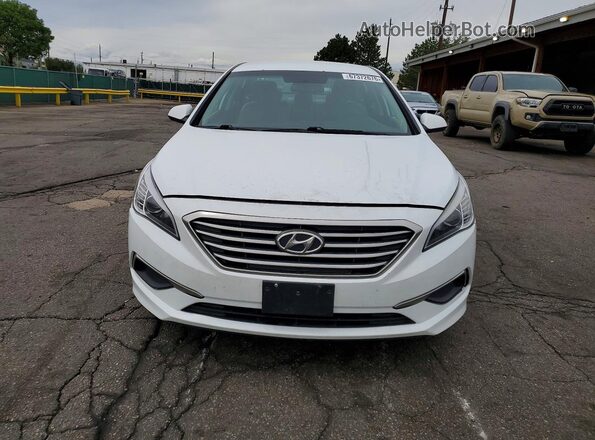 5NPE24AF1GH341446 2016 HYUNDAI SONATA White Widok z przodu