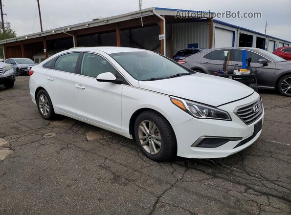 5NPE24AF1GH341446 2016 HYUNDAI SONATA White Przód prawy