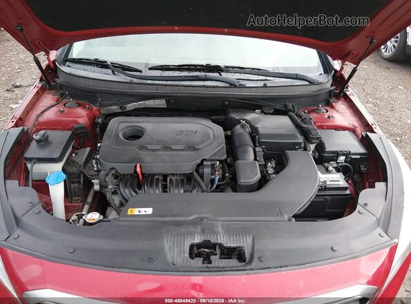 5NPE24AF1HH489467 2017 HYUNDAI SONATA Red Vista trasera