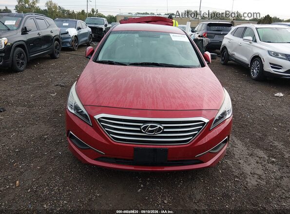 5NPE24AF1HH489467 2017 HYUNDAI SONATA Red Vista interior trasera