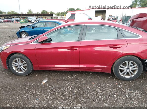 5NPE24AF1HH489467 2017 HYUNDAI SONATA Red 