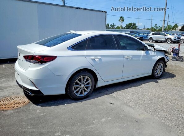 5NPE24AF1JH644864 2018 HYUNDAI SONATA Белый Задняя правая четверть