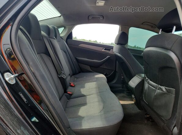 5NPE24AF1JH676164 2018 HYUNDAI SONATA Black Vista de los asientos traseros