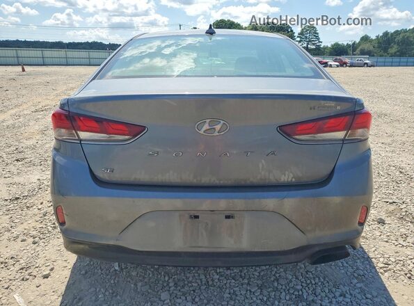 5NPE24AF1JH725413 2018 HYUNDAI SONATA Gray Widok z tyłu