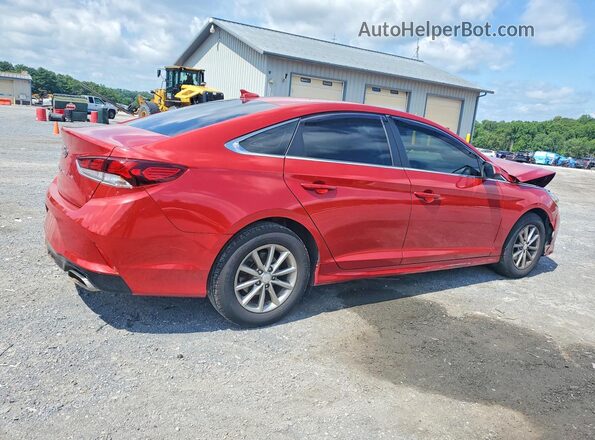 5NPE24AF1KH770935 2019 HYUNDAI SONATA Red Tył prawy