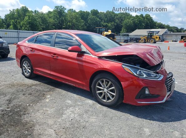 5NPE24AF1KH770935 2019 HYUNDAI SONATA Red Przód prawy