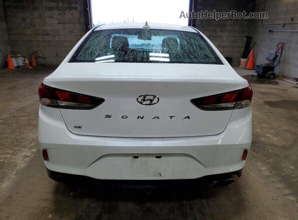 5NPE24AF1KH795589 2019 HYUNDAI SONATA White Widok z tyłu