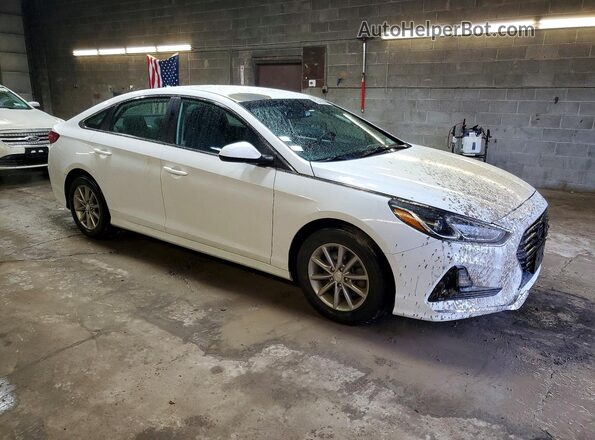 5NPE24AF1KH795589 2019 HYUNDAI SONATA White Przód prawy