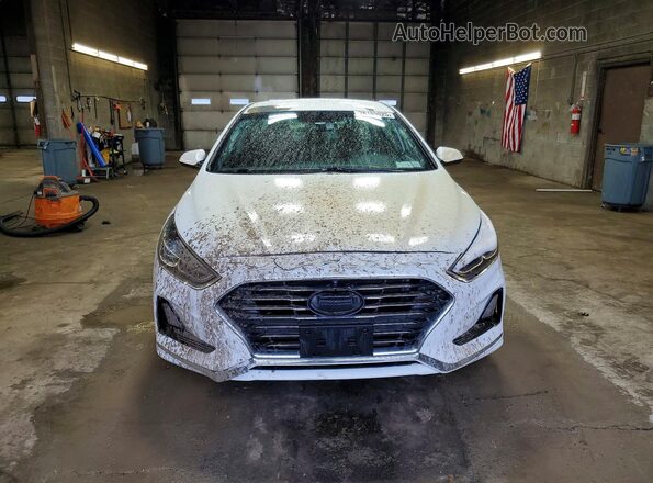 5NPE24AF1KH795589 2019 HYUNDAI SONATA White Widok z przodu