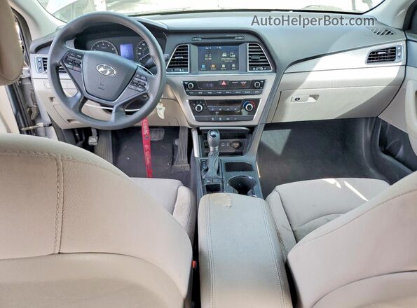 5NPE24AF2GH303661 2016 HYUNDAI SONATA Silver Առջևի վահանակի տեսք