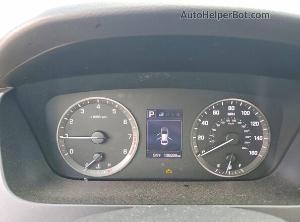 5NPE24AF2GH303661 2016 HYUNDAI SONATA Silver Սարքավորումների վահանակի տեսք