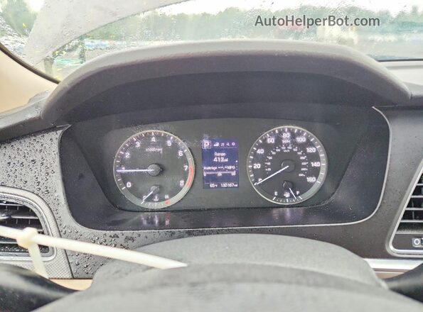 5NPE24AF2HH491759 2017 HYUNDAI SONATA Brown Vista del cuadro de instrumentos