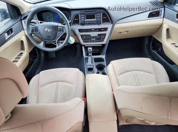 5NPE24AF2HH491759 2017 HYUNDAI SONATA Brown Vista del salpicadero