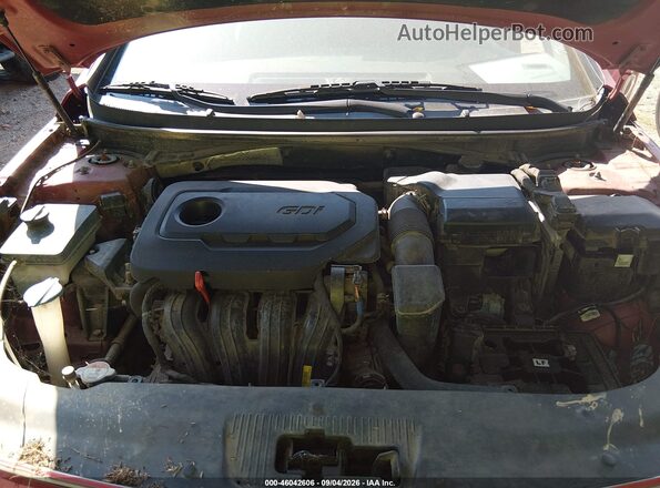 5NPE24AF2HH495262 2017 HYUNDAI SONATA Red Rear view