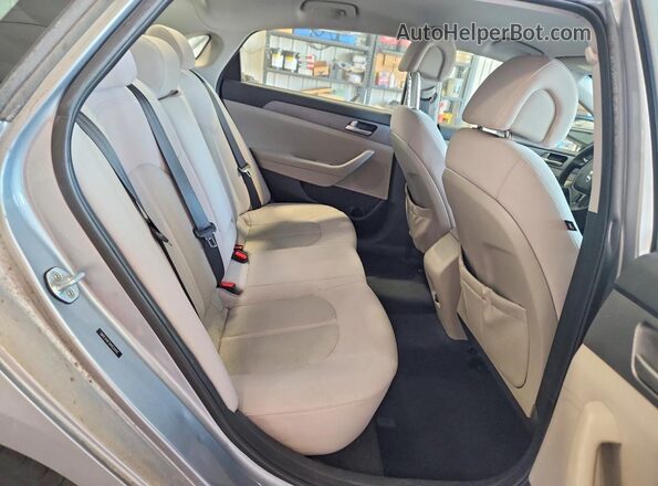 5NPE24AF2HH532410 2017 HYUNDAI SONATA Gray Rear seats view