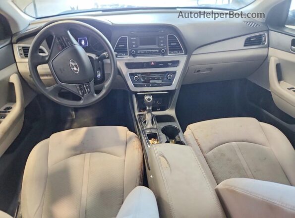 5NPE24AF2HH532410 2017 HYUNDAI SONATA Gray Dashboard view