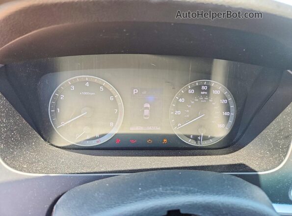 5NPE24AF2HH555895 2017 HYUNDAI SONATA White Вид щитка приладів