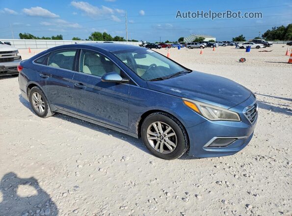 5NPE24AF2HH569604 2017 HYUNDAI SONATA Blue Передня права чверть