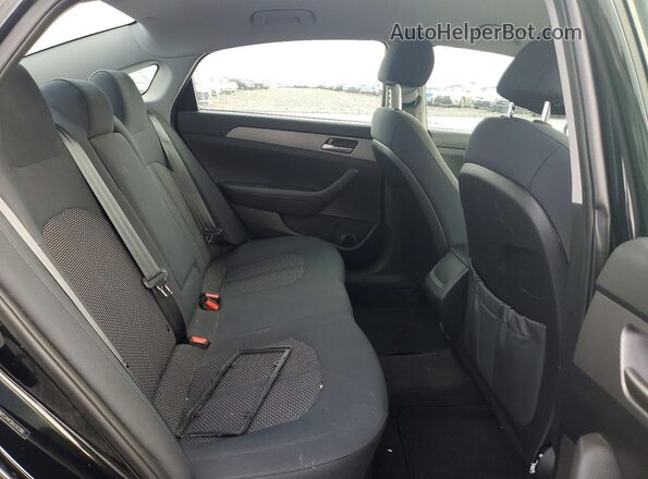 5NPE24AF2KH747390 2019 HYUNDAI SONATA Черный Вид задних сидений