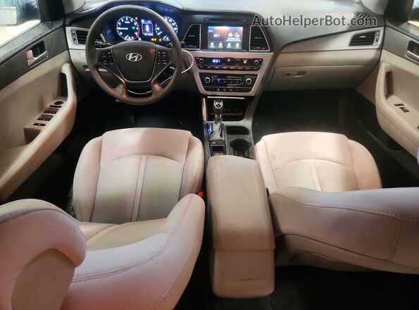 5NPE24AF3GH315320 2016 HYUNDAI SONATA Silver Dashboard view