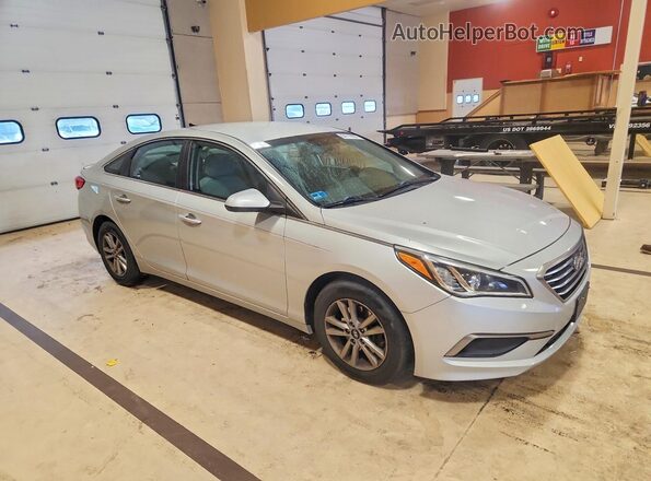 5NPE24AF3GH315320 2016 HYUNDAI SONATA Silver Front right