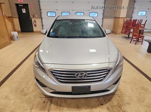 5NPE24AF3GH315320 2016 HYUNDAI SONATA Silver Front view