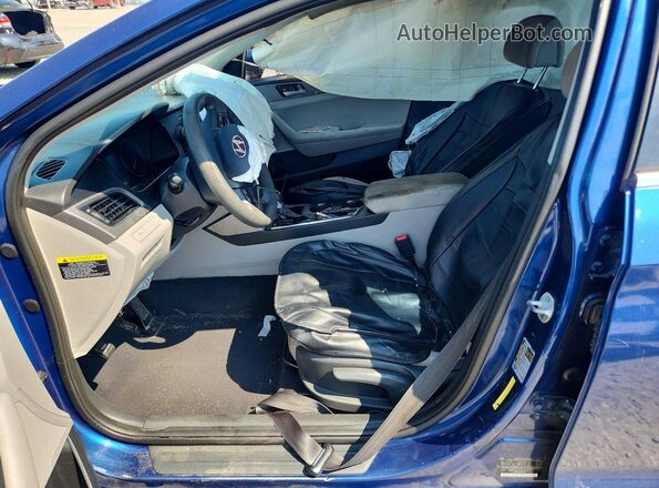 5NPE24AF3GH359320 2016 HYUNDAI SONATA Blue Widok wnętrza z przodu