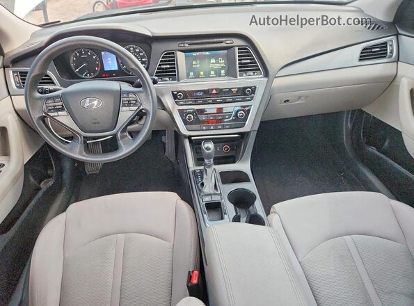 5NPE24AF4GH377518 2016 HYUNDAI SONATA White Widok deski rozdzielczej