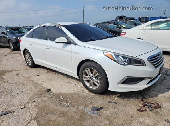 5NPE24AF4GH377518 2016 HYUNDAI SONATA White Przód prawy