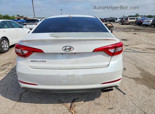 5NPE24AF4GH377518 2016 HYUNDAI SONATA White Widok z tyłu