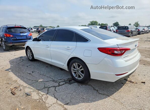 5NPE24AF4GH377518 2016 HYUNDAI SONATA White Tył lewy