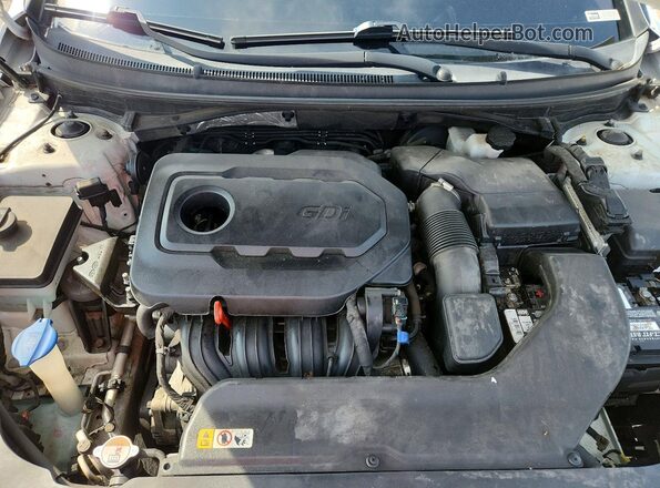 5NPE24AF4GH377518 2016 HYUNDAI SONATA White Widok wnętrza z tyłu